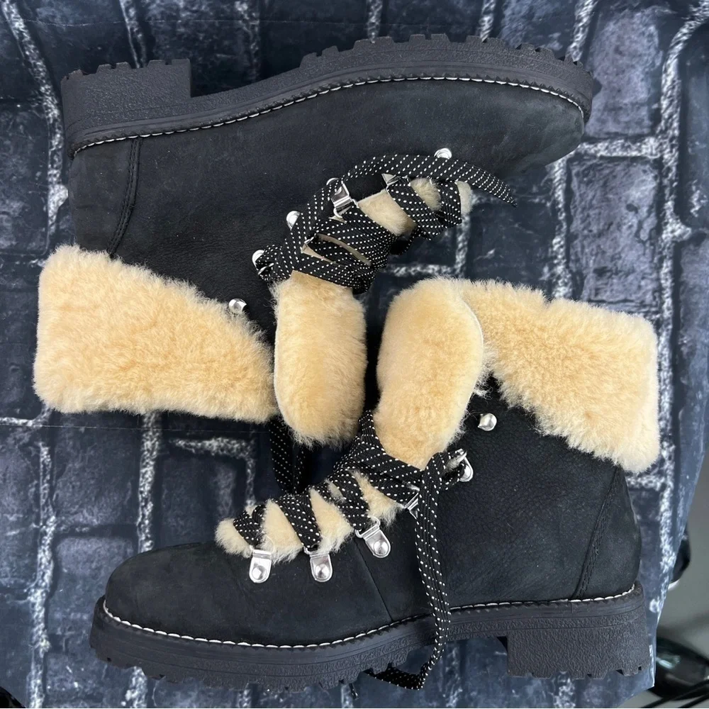 J CREW FUR BOOTS